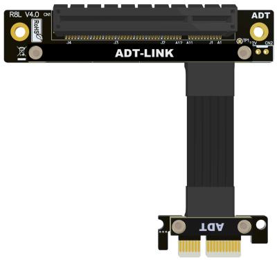 China PCIe x8 Graphics Video Card PCIe x1 Slot Extension Cable Extension Cable to New PCI-E 4.0 x8 x1 Gen4.0 PCIe 1x to 8x for Network / Converter Cable Flex Adapter SSD expansion video card for sale