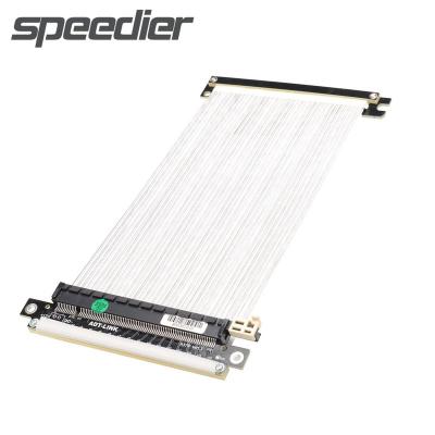 China PCIe x16 Graphics Video Card to PCIe x16 Slot Extension Cable for ITX A4 RTX3090 High Speed ​​PC Graphics Card Extension Cable PCI Express4.0 x16 Dual GPU Inversion Cable ITX 2021 Gen4 PCIe 16x Riser for sale