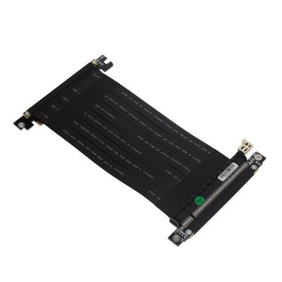 China PCIe x16 Graphics Video Card to PCIe x16 Slot Extension Cable for PC-Case PCIe 3.0 x16 Gen3 Mini Newest PCIe 3.0 x16 Gen3 Mini Riser Extender ITX GTX1080ti A4 Chassis Video Card Graphics Cable for sale