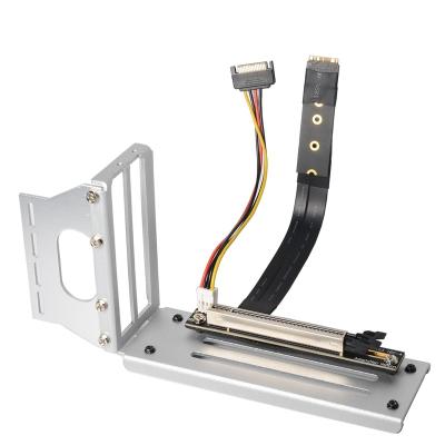 China PVC+Copper M.2 NVMe M-Key to PCI E 3.0 Graphics Card 16X Kickstand ATX Vertical Case Connector Flexible Cable Riser Card Extension for GPU for sale