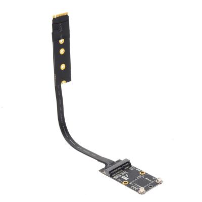 China PVC+Copper PCIE3.0 Mini Full Speed ​​mPCIe PCIe Network Card Wireless Extension Cable to M.2 NGFF NVMe M-Key Interface SSD Riser Card Adapter for sale