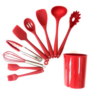 China Sustainable Kitchen Service Silicone Products Home Heat Resistant Kitchenware 10 Piece Set for sale