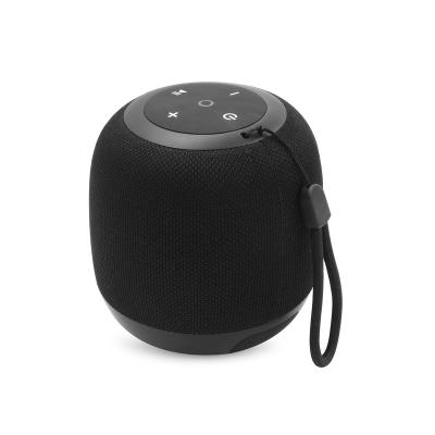 China Video Call Drum Form TWS Cloth Portable Speaker Desktop Design With Lanyard Waterproof Outdoor Use for sale