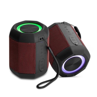 China Visual Appeal New Mini Size Motorcycle and Bicycle Sports Speaker with Colorful Atmosphere LED Light for sale