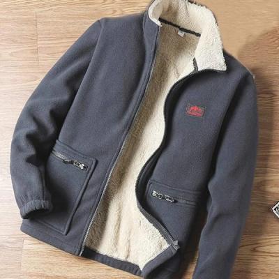 China 2021 New Anti-Wrinkle Hot Sale High Quality Men's Design Zipper Pocket Connected Retail Teddy Lined Jacket for sale