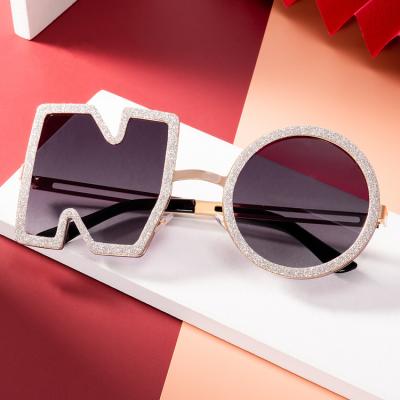 China New Arrival Style Women Fashion NO-O Sunglasses New Sunglasses Shade NO Shape Metal Hinge Sunglasses For Women Girls for sale