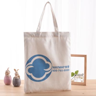 China Eco Friendly Wholesale Custom Printed Tote Handbag Cotton Canvas Bag Customer Shopping Bag for sale