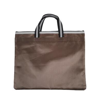 China Eco Friendly Customized Polyester Oxford Fabric Zipper Shopping Tote Bag for sale