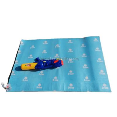 China Portable Outdoor Waterproof Foldable Blanket Picnic Camping Beach Blue Mat for sale