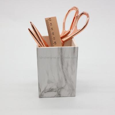 China Hot Sale Factory Price Durable Acrylic Marble Fancy Pen Holder for sale