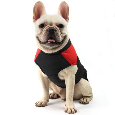 China Durable Winter Outdoor Dog Jacket Waterproof Thicken Warm Cotton Pet Vest Dog Clothes Coat With Zipper for sale