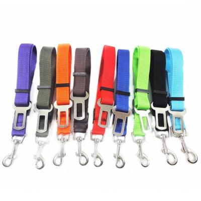 China Viable High Quality Custom Adjustable Nylon Dog Car Safety Seat Belt Dog Car Seat Belt Nylon Seat Belt for sale