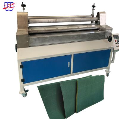 China Kitchen Sponge Scouring Pad EPE Foam Hot Melt Glue Coating Machine 50 Hz for sale