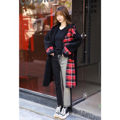 China Anti-wrinkle RENI Solid reputation fashion winter waterproof coats and jacket for woman for sale