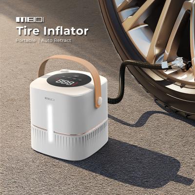 China Tangle Free 12V Car Tire Tire Inflator Pump Mini Digital Compressor Auto Stop Premium Pump Car Bike Tire Portable Compressor for sale