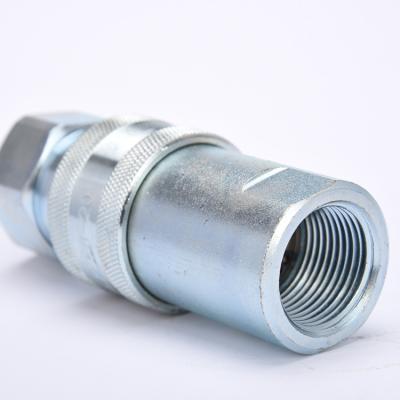 China Factory Direct Sale OEM Hydraulic Hose Fittings Hydraulic Hose Fittings Parts Carbon Steel Threaded Locking Quick Coupling for sale