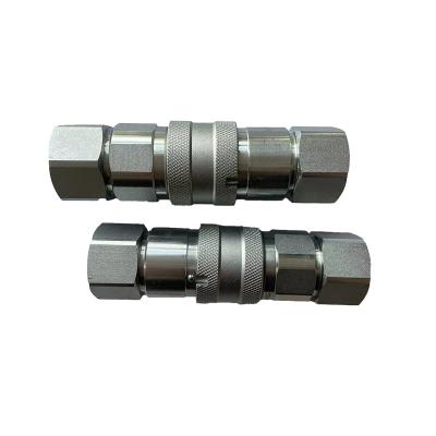 China Hose Lines Connect 1/4 NPT ISO 16028 Hydraulic Quick Release Type Flat Face Version Connect Coupling Excavator Break Hammer for sale