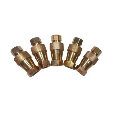 China Hose Lines Connect Kzd Mold Brass High Pressure Water Quick Release Hydraulic Cooling Coupling for sale