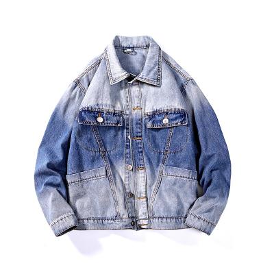 China QUICK DRY Men's denim jacket with contrast color of European and American street style in Autumn/casual men jacket for sale