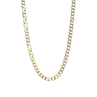 China Hiphop Hot Sale 18K Gold Plated Hiphop Cuban Silver Style Heavy Duty 925 Chain Necklace for sale