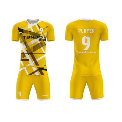 China Shirts & 2021Best Tops Price Breathable Football Shirt Customized Soccer Jersey With Logo And Numbers for sale