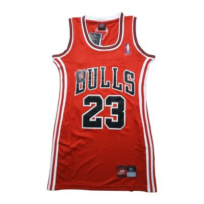 China 2021 High Quality Basketball Sports Gym Uniform Antibacterial Plus Size Women Basketball Tank Top Dress for sale