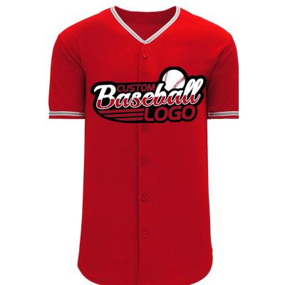 China Antibacterial Custom Made Baseball Shirts Sublimation Baseball Tank Top Baseball Uniform Breathable for sale