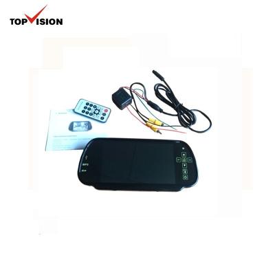 China 7 Inch 16:9 TFT LCD Car Rearview Monitor Widescreen Mirror With Touch Button 7