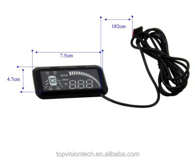 China blind spot detection system with HUD224 speed meter digital readout pendulum head up display for sale