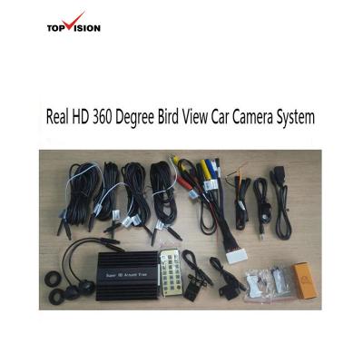 China 1280(H)X720(V) True HD 720P Around View Car Monitor 360 Degree Camera Bird View System With 4 HD Cameras Car Bird View Camera System for sale