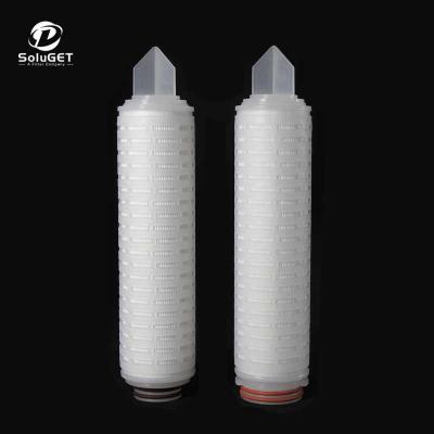 China AVFH Factory Series 0.22 0.45 um High Efficiency Hydrophilic PVDF Pleated Membrane Filter Cartridge for Particle and Bacteria Removal for sale