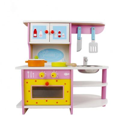 China Wooden Toy Kitchen Play Set High Quality Preschool Pretend Play Children Kitchen Toy Set For Kids for sale