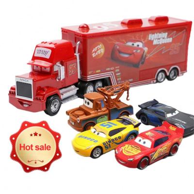 China Sliding Slot Toy Alloy Car McQueen Model Car Model General Mobilization Hot Set for sale