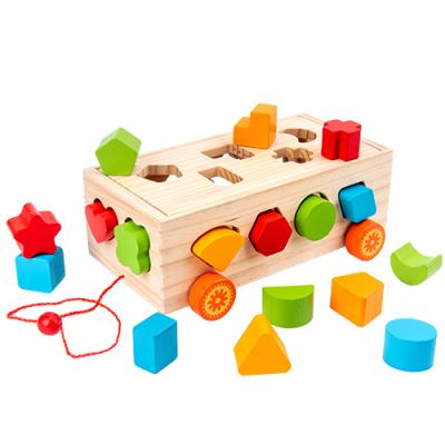 China Colorful Educational Activity Cube Hammer Bench Disassembly Wooden Box Intellectual Building Blocks Toys For Kid 9*12*23.8CM for sale