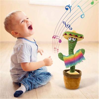 China 2021 Modern Hot Selling Singing Saxophone Dancing Cactus Toys Electric Dancing Cactus Plush Recording Toy for sale