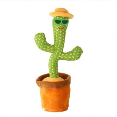 China Funny Singing Saxophone Dancing Cactus Toys Soft Plush Toys Stuffed Toy for sale