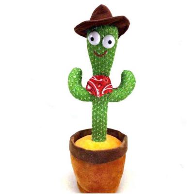 China Wholesale price plush stuffed music lights simulation doll dancing cactus plush toys for sale