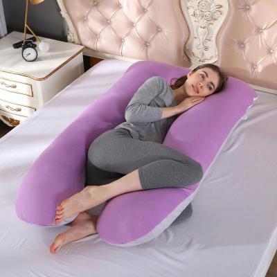 China 70*130cm Pillow Case U Type Anti-Static Pregnant 160*80cm Multi Function Lumbar Pillowcase Side Protect Cushion Cover For Pregnancy Women for sale