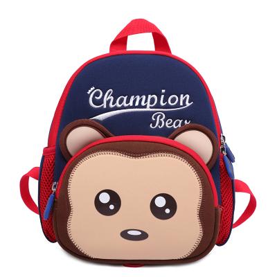 China 3D Children Kids Waterproof Raincoats Backpack Animal Picture Cartoon Kids School Bag For Preschool Toddler for sale