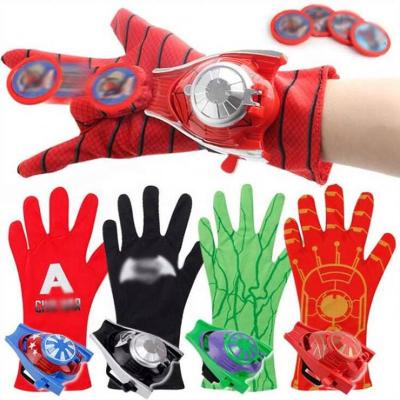 China Superhero Glove Launcher Game For Kids Action Doll Launcher Cartoon Cosplay Christmas Gift Toy For Kid for sale