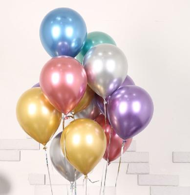 China Metal Helium Chrome Balloon Party Decoration Balloons Orangetex Metallic Balloons/Mylar Ballon/10 inch 1.8g for sale