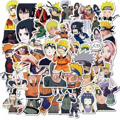 China 50pcs Decorative Naruto Stickers Anime Waterproof Sticker For Laptop Water Bottle Car Cup Laptop Decal Guitar Skateboard Luggage Bike Kids Gift for sale