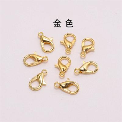 China Jewelry Accessories Alloy Lobster Buckle Beaded Multicolor Accessories Necklace Buckle DIY Jewelry Accessories for sale