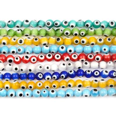 China DIY jewelry making Murano beads glass eye beads joyeria to do evil. eye bracelet necklace and eye jewelry for sale