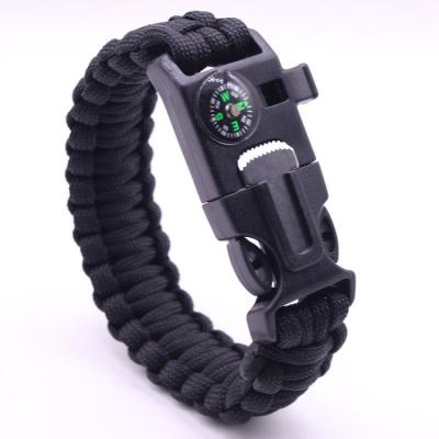 China Europe and America multi-function outdoor camping umbrella rope bracelet adventure seven core survival bracelet for sale