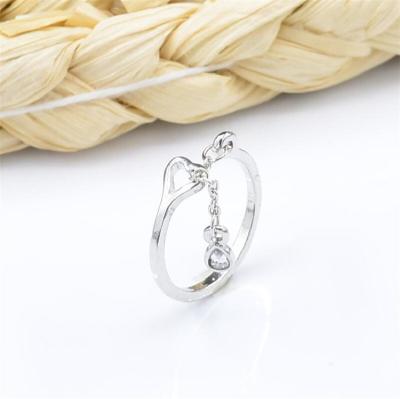 China Simple Zircon Raindrop Ring FASHIONABLE Amazon Wise Women's Version Of The Opening Korean Ring Water Drop for sale