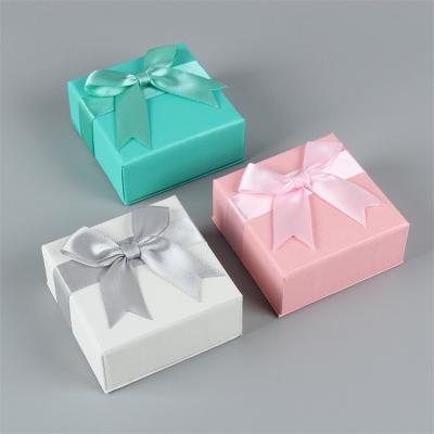 China Jewelry Packaging Gift Box Bowknot Jewelry Box Ring Necklace Bracelet Jewelry Box for sale