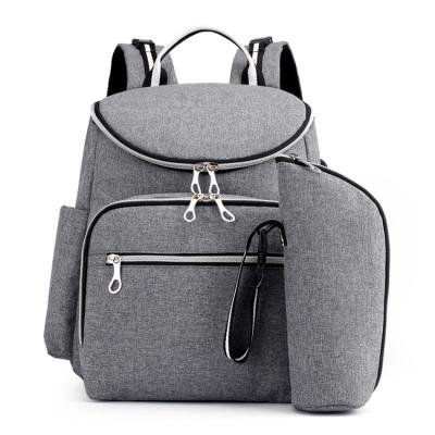 China Baby Waterproof Care Interface Heating Water Resistant USB Diaper Bag Maternity Backpack Large Capacity for sale