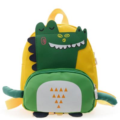 China Waterproof custom made green little kid animal unisex unisex eco-friendly schoolbag for primary school for sale