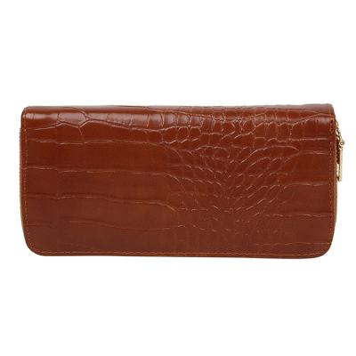 China Waterproof Luxury Handmade High Quality Large Wallet Women Designer Crocodile Leather Red for sale